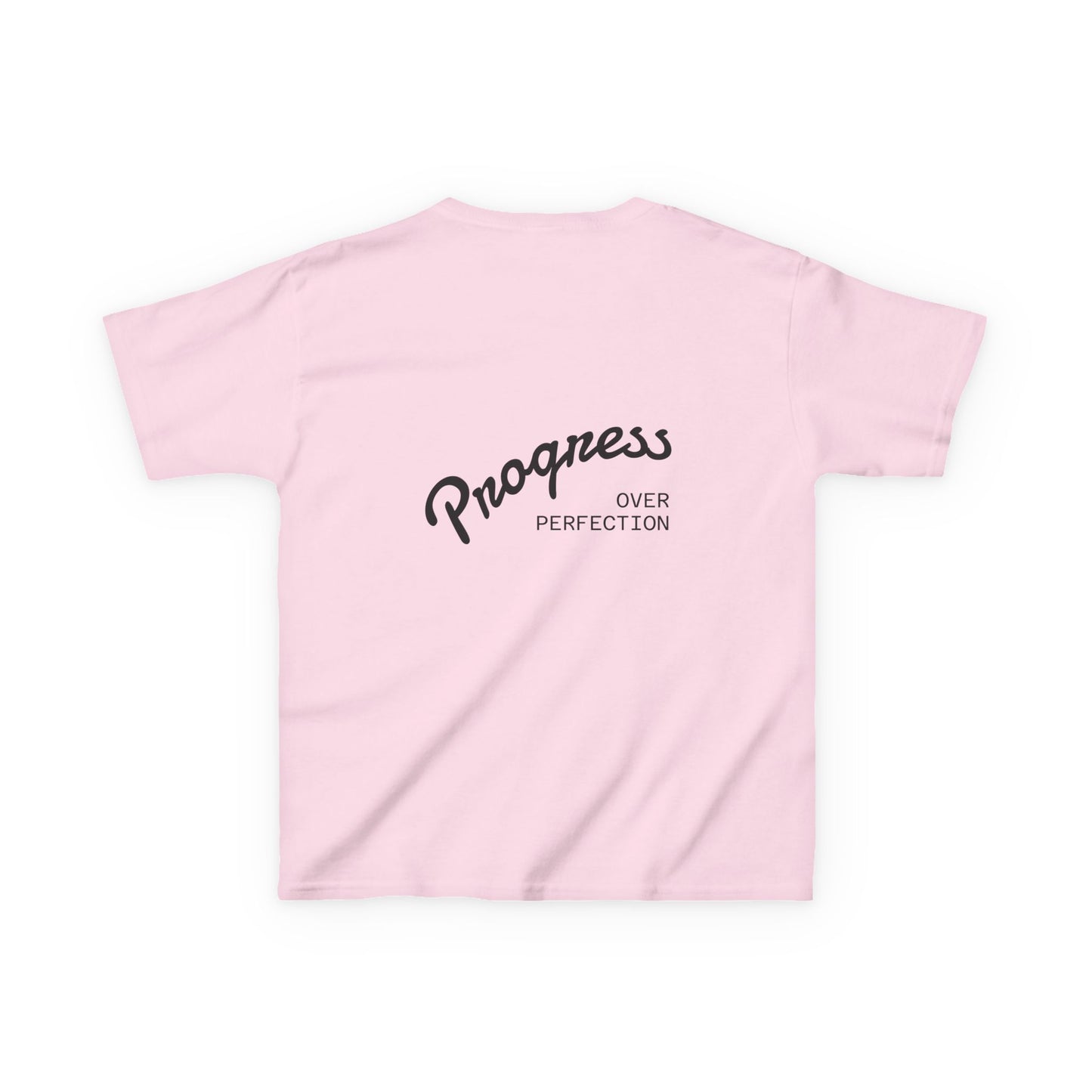 Kids Tee — ‘Progress Over Perfection’ Lotus Graphic