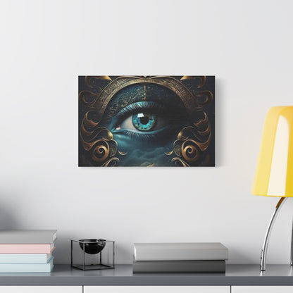 Mystical Eye Canvas Wall Art, Boho Decor, Home Wall Art, Unique Gift, Modern Artwork, Eye Design