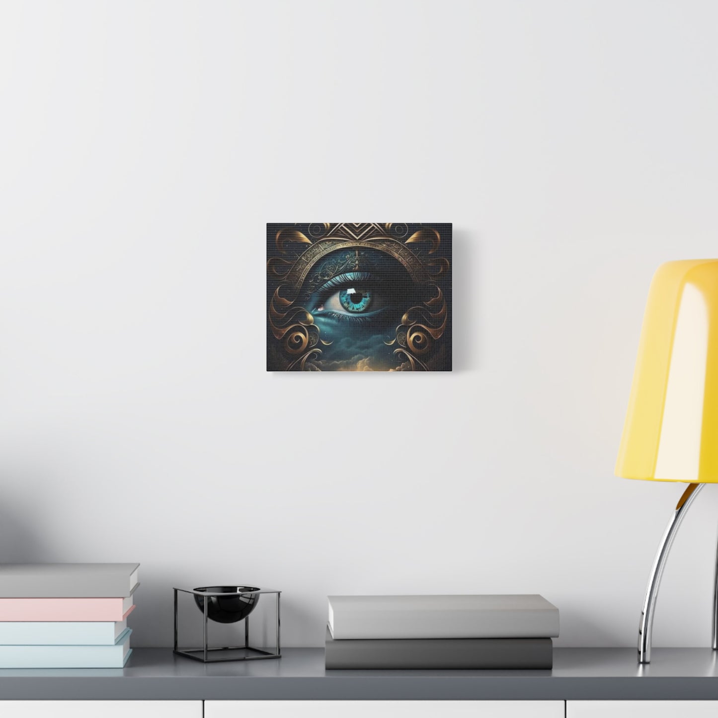 Mystical Eye Canvas Wall Art, Boho Decor, Home Wall Art, Unique Gift, Modern Artwork, Eye Design