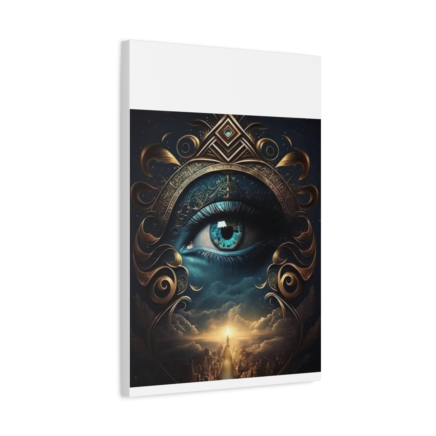 Mystical Eye Canvas Wall Art, Boho Decor, Home Wall Art, Unique Gift, Modern Artwork, Eye Design