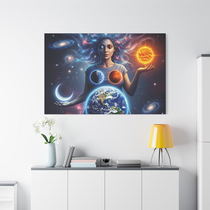 Cosmic Canvas Print - Celestial Art for Space Lovers, Home Decor, Wall Art, Gift for Astronomers, Universe Wall Hanging