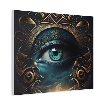 Mystical Eye Canvas Wall Art, Boho Decor, Home Wall Art, Unique Gift, Modern Artwork, Eye Design
