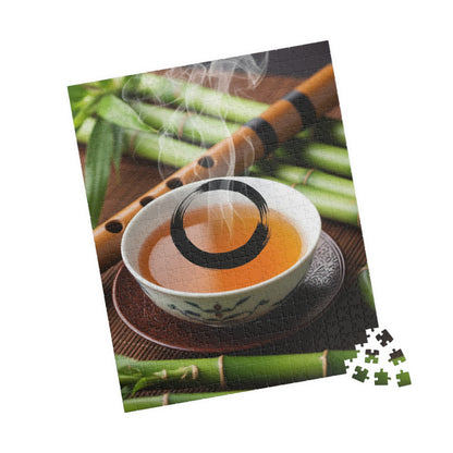 Tea-Themed Puzzle for Relaxation and Mindfulness, Perfect Gift for Tea Lovers, Family Fun, Game Night, Rainy Day Activity