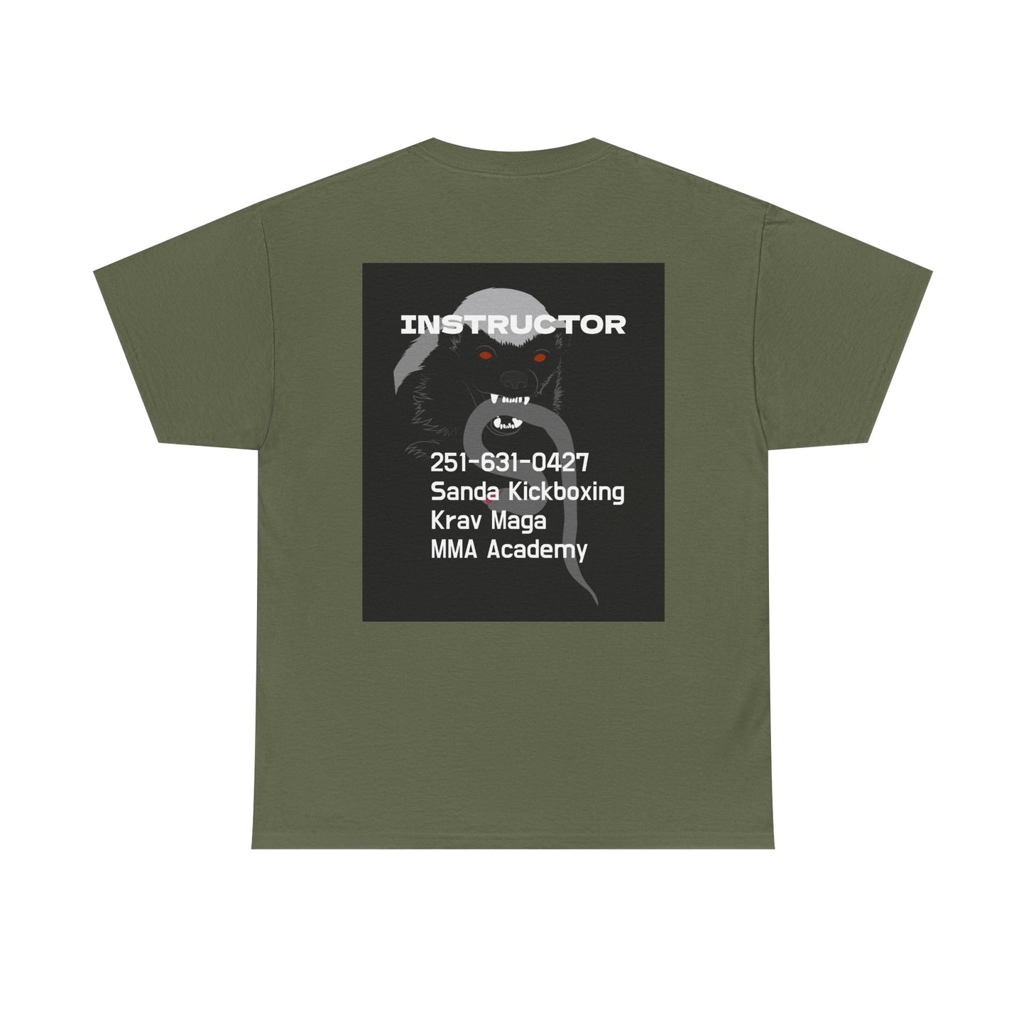 Unisex Heavy Cotton Tee  instructor for Martial Arts, Kickboxing Training Shirt, Integrity Academy Gear, Athletic Apparel, MMA T-shirt, Fight Club [...]