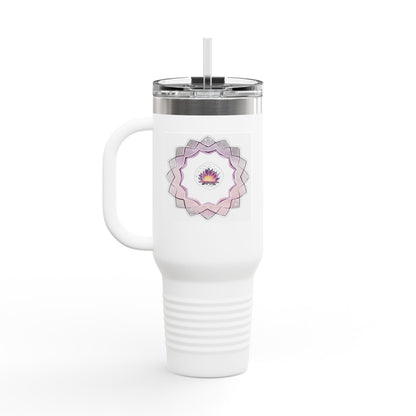 Stylish Insulated Travel Mug, 40oz | Perfect for Coffee Lovers, Outdoor Adventures, Gifts for Holidays, Floral Design