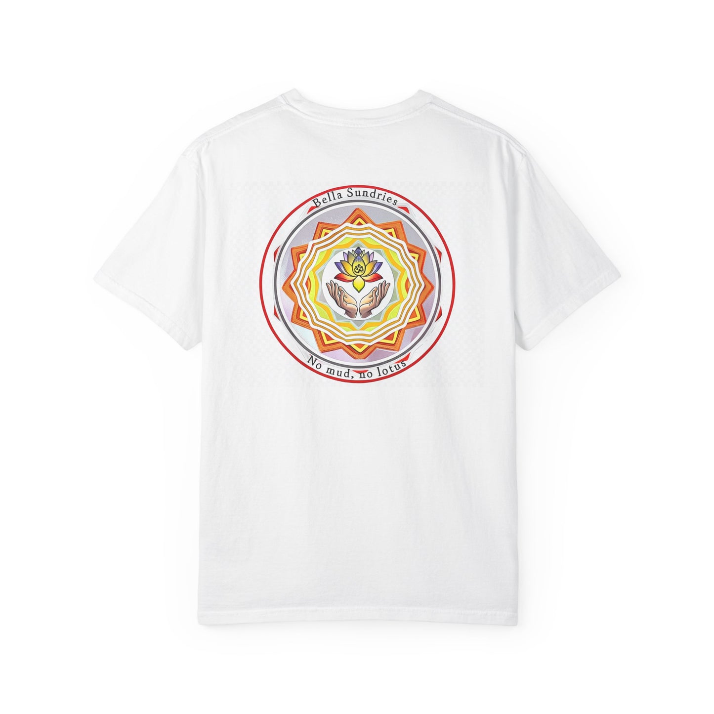 Spiritual Mandala T-Shirt, Unisex Garment-Dyed Tee for Meditation, Yoga, Mindfulness, Gift for Him/Her, Boho Chic Wear
