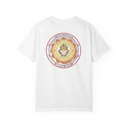 Spiritual Mandala T-Shirt, Unisex Garment-Dyed Tee for Meditation, Yoga, Mindfulness, Gift for Him/Her, Boho Chic Wear