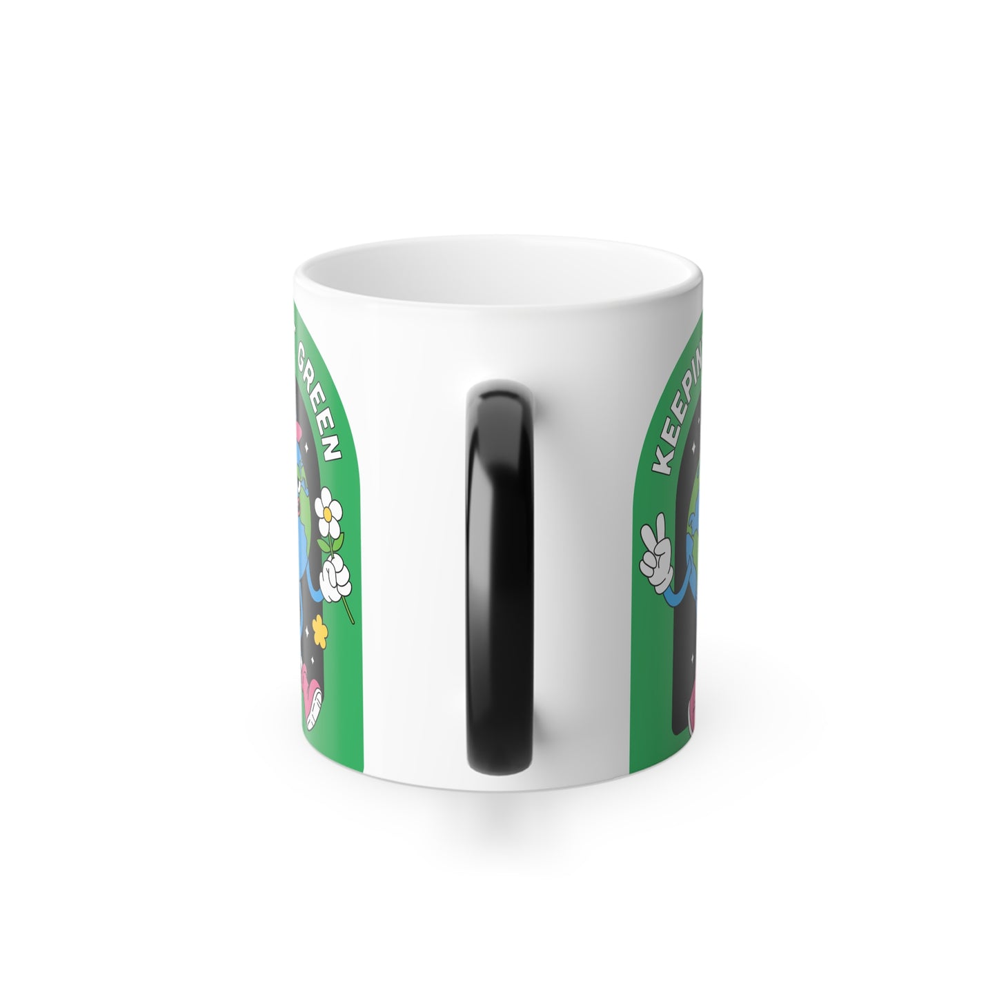 Eco-Friendly Color Morphing Mug, Keepin' It Green Coffee Cup, Sustainable Gift for Nature Lovers, Customizable Color Changing Mug, [...]
