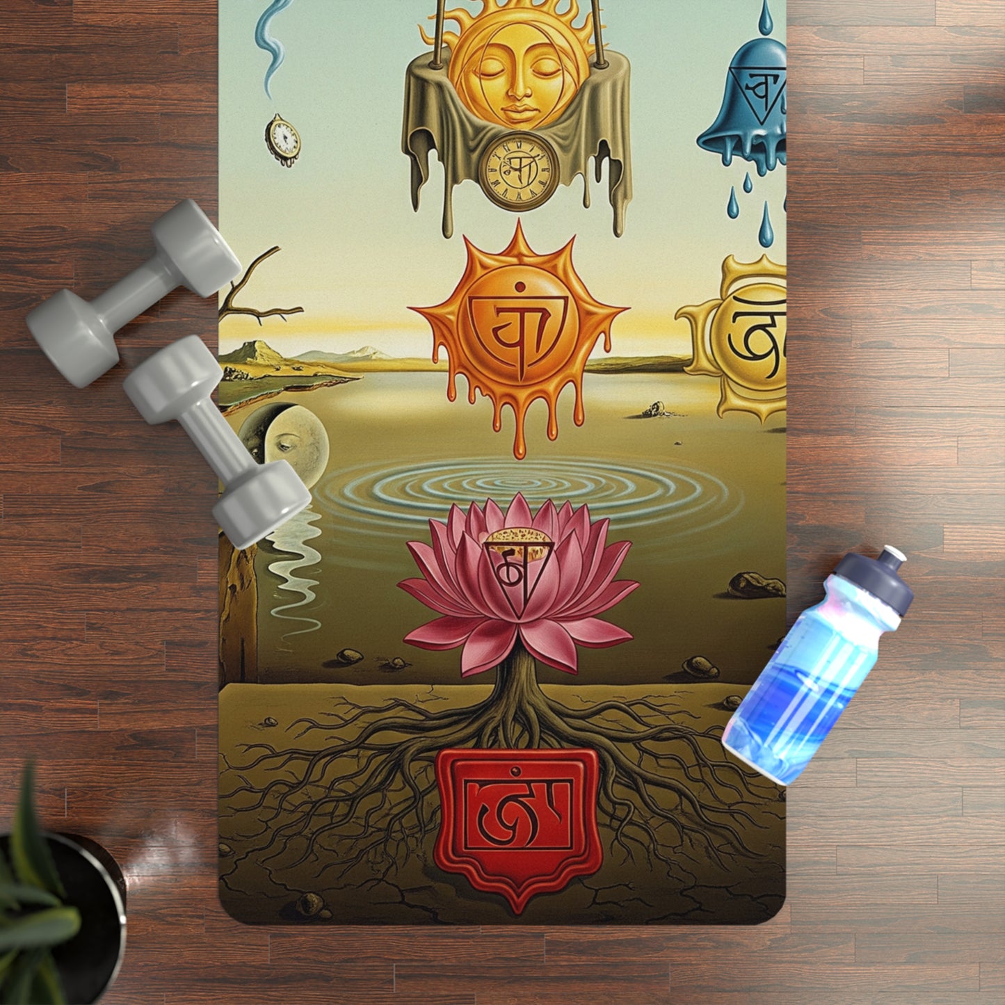 Yoga Mat - Abstract Chakra Design by Tonya Mannsur