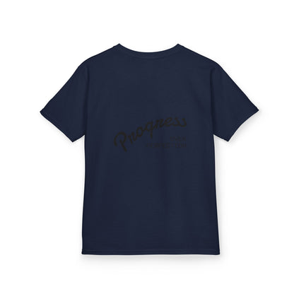 Kids Tee — ‘Progress Over Perfection’ Lotus Graphic