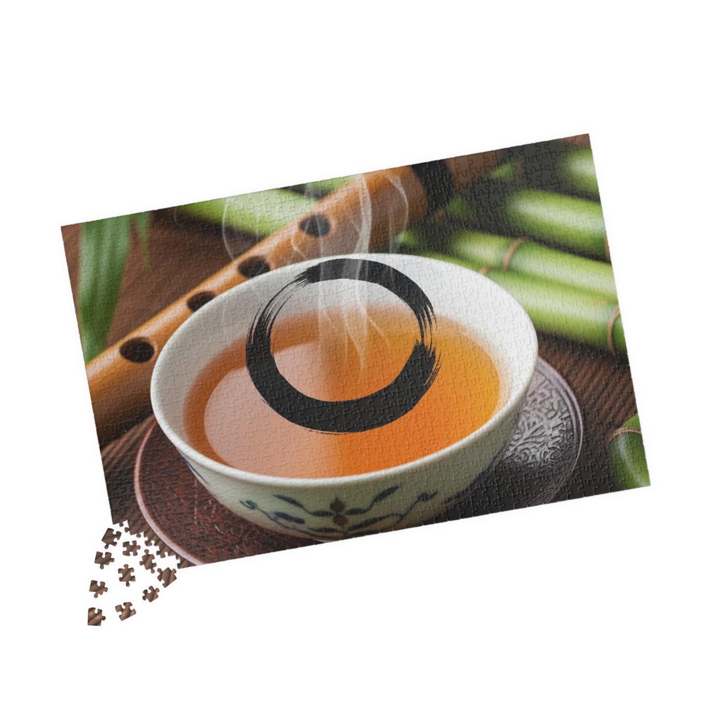 Tea-Themed Puzzle for Relaxation and Mindfulness, Perfect Gift for Tea Lovers, Family Fun, Game Night, Rainy Day Activity