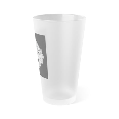 Frosted Pint Glass with Integrity Academy Logo, Custom Beer Glass, Perfect for Graduations, Gifts for Students, Celebration Mug
