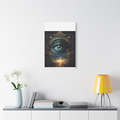 Mystical Eye Canvas Wall Art, Boho Decor, Home Wall Art, Unique Gift, Modern Artwork, Eye Design