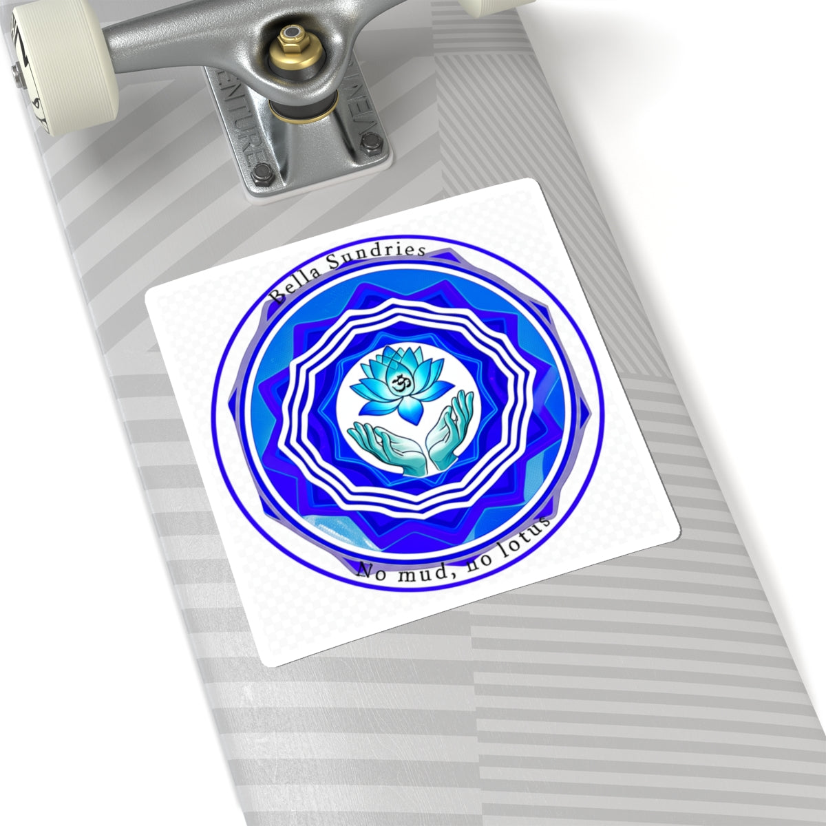 Meditative Lotus Kiss-Cut Stickers - Self-Care, Zen, Spiritual, Yoga Decor, Lotus Flower Designs