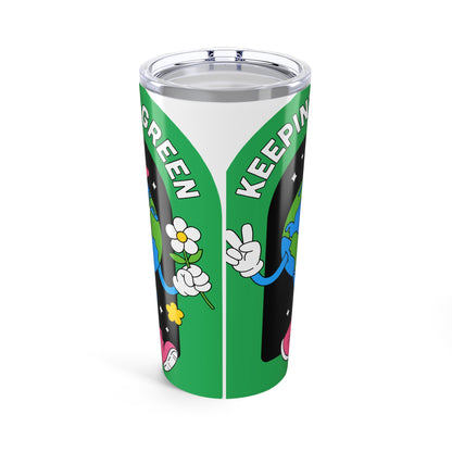 Eco-Friendly Tumbler with Floral Earth Design, Sustainable Drinkware, Perfect Gift for Environmentalists, Travel Mug, Gift for Earth [...]