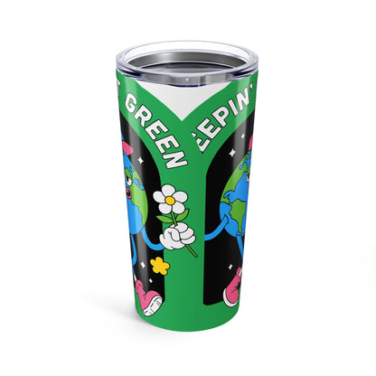 Eco-Friendly Tumbler with Floral Earth Design, Sustainable Drinkware, Perfect Gift for Environmentalists, Travel Mug, Gift for Earth [...]