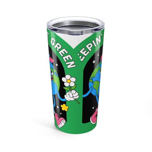 Eco-Friendly Tumbler with Floral Earth Design, Sustainable Drinkware, Perfect Gift for Environmentalists, Travel Mug, Gift for Earth [...]