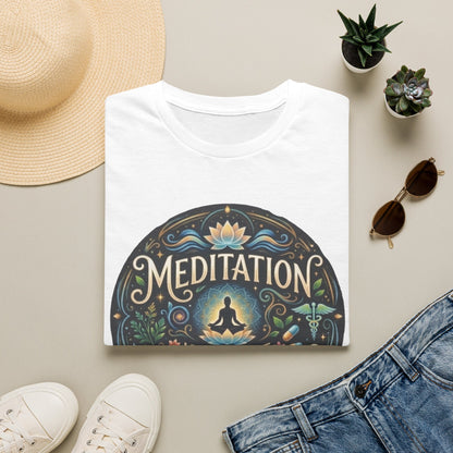 Meditation T-Shirt — "Meditation is the Best Medication" Mindfulness Tee