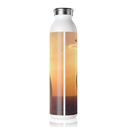 Inspiration Water Bottle, Motivational Slim Water Bottle, Yoga Gift, Eco-friendly Hydration, Wellness and Exercise