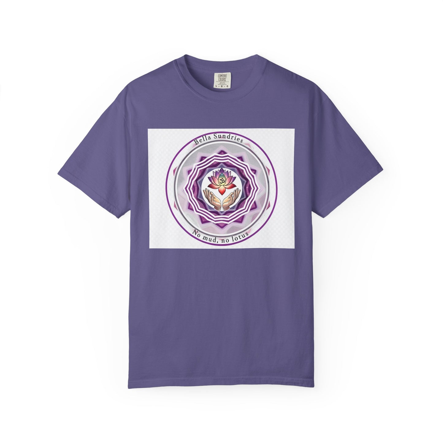 Spiritual Mandala T-Shirt, Unisex Garment-Dyed Tee for Meditation, Yoga, Mindfulness, Gift for Him/Her, Boho Chic Wear