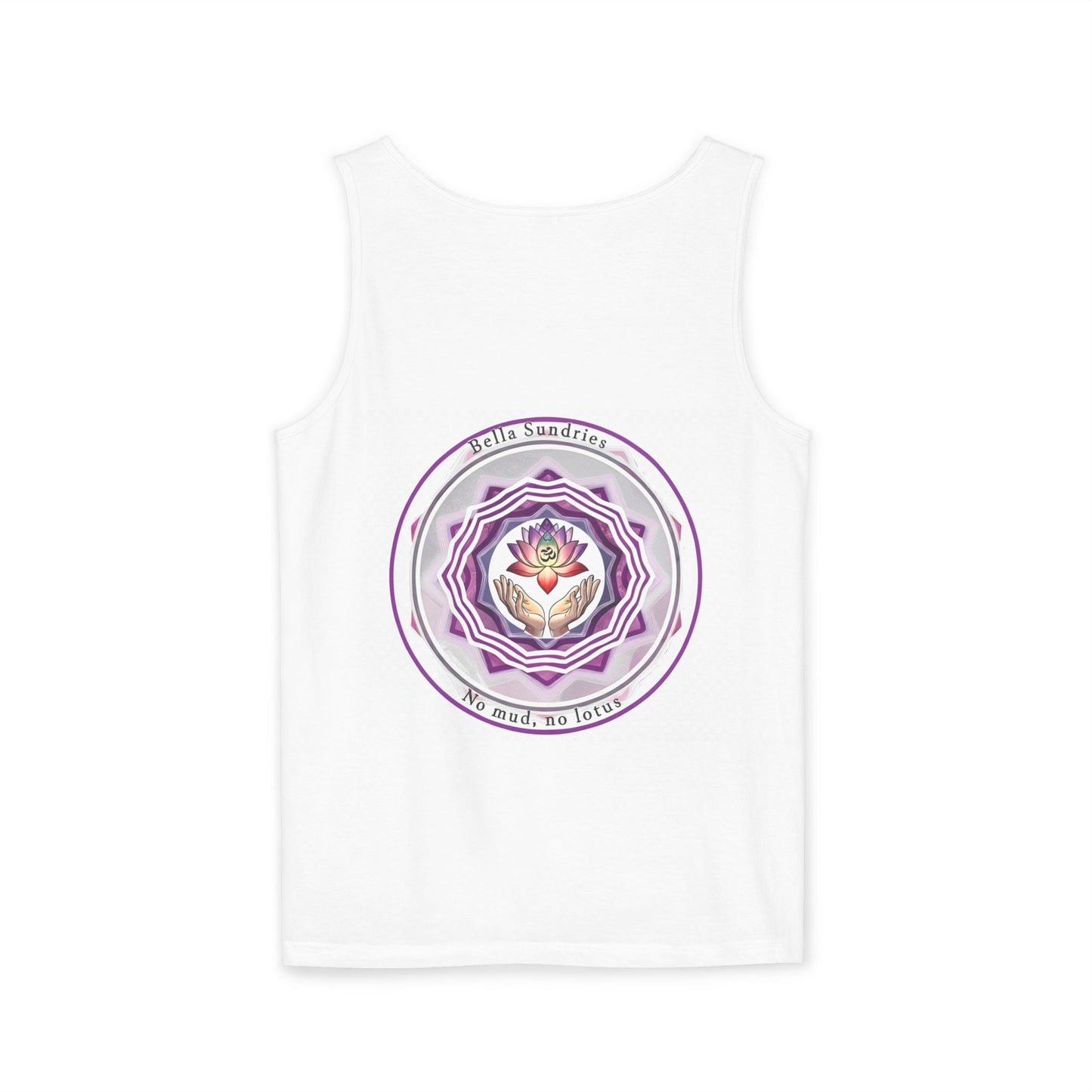 Yoga Spiritual Tank Top, Om Symbol Shirt, Lotus Flower Tee, Meditation Apparel, Gift for Yogis, Unisex Activewear