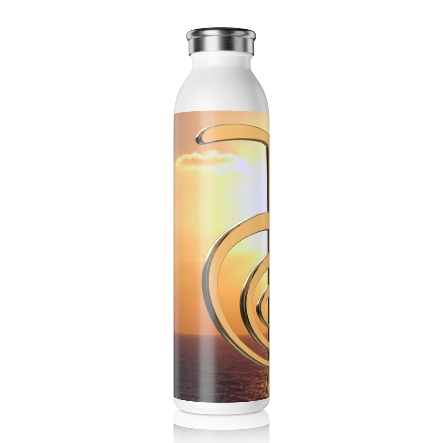 Inspiration Water Bottle, Motivational Slim Water Bottle, Yoga Gift, Eco-friendly Hydration, Wellness and Exercise