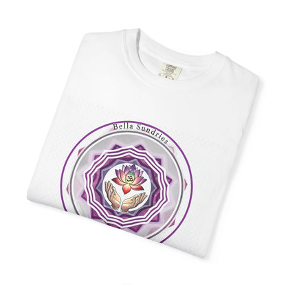 Spiritual Mandala T-Shirt, Unisex Garment-Dyed Tee for Meditation, Yoga, Mindfulness, Gift for Him/Her, Boho Chic Wear