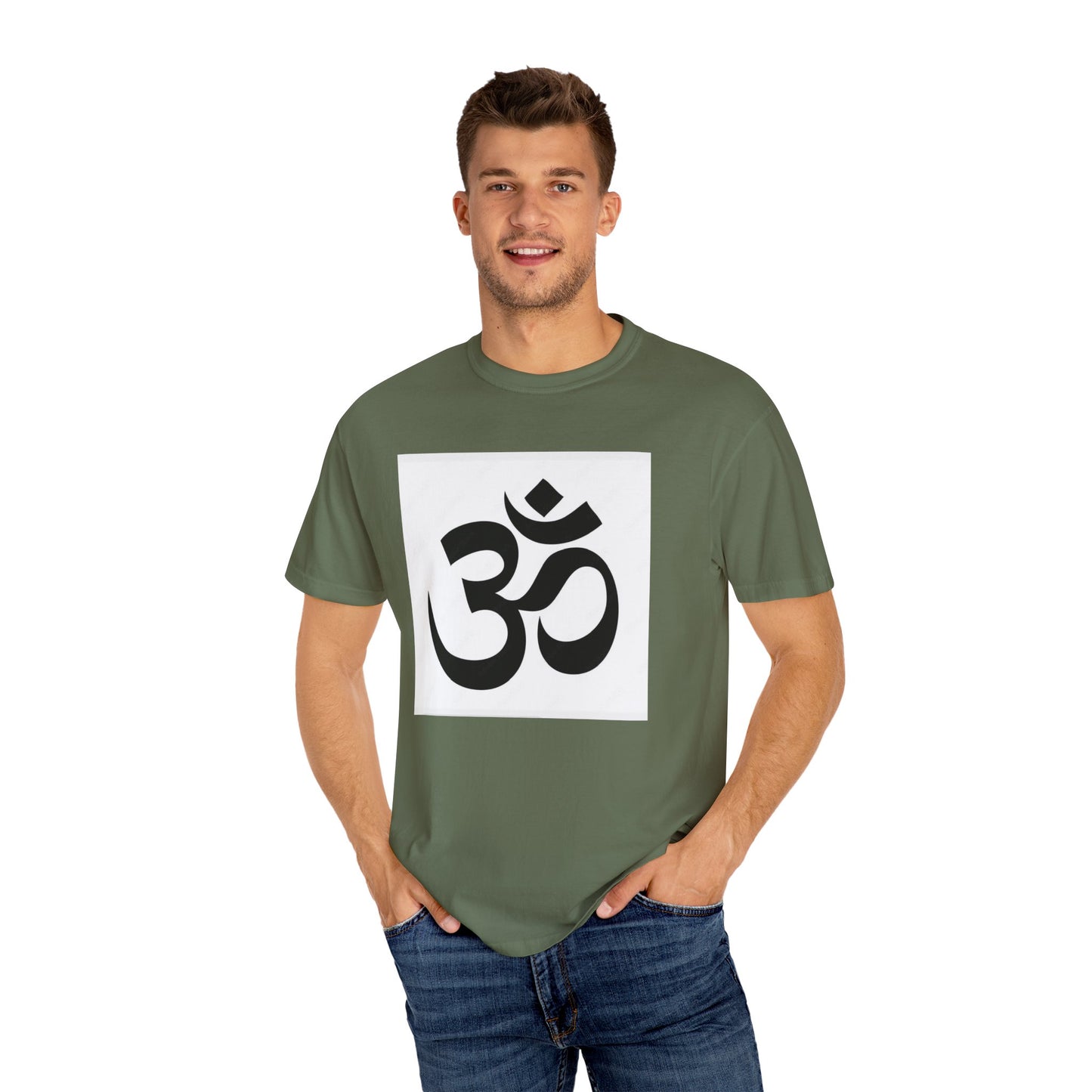 Spiritual Mandala T-Shirt, Unisex Garment-Dyed Tee for Meditation, Yoga, Mindfulness, Gift for Him/Her, Boho Chic Wear