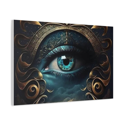 Mystical Eye Canvas Wall Art, Boho Decor, Home Wall Art, Unique Gift, Modern Artwork, Eye Design