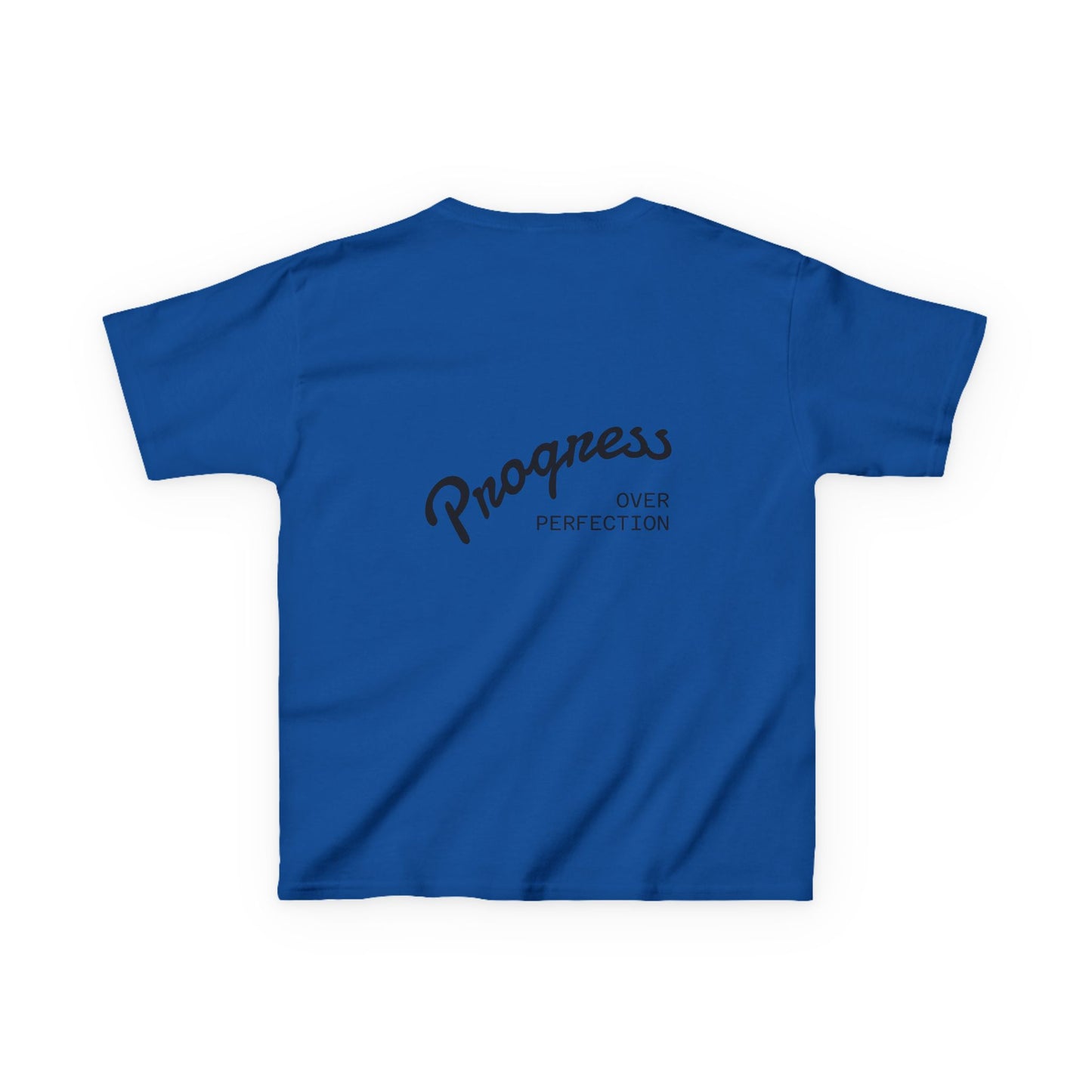 Kids Tee — ‘Progress Over Perfection’ Lotus Graphic