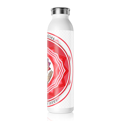 Inspirational Slim Water Bottle - Eco-Friendly Hydration, Yoga Gift, Motivational Bottle, Mindfulness Accessory, Wellness Gift