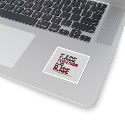 Inspirational Kiss-Cut Stickers for Motivation, F.A.C.E Everything & R.ISE Quotes, Positive Affirmation Decor, Gifts for Friends