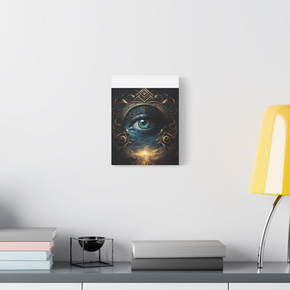 Mystical Eye Canvas Wall Art, Boho Decor, Home Wall Art, Unique Gift, Modern Artwork, Eye Design