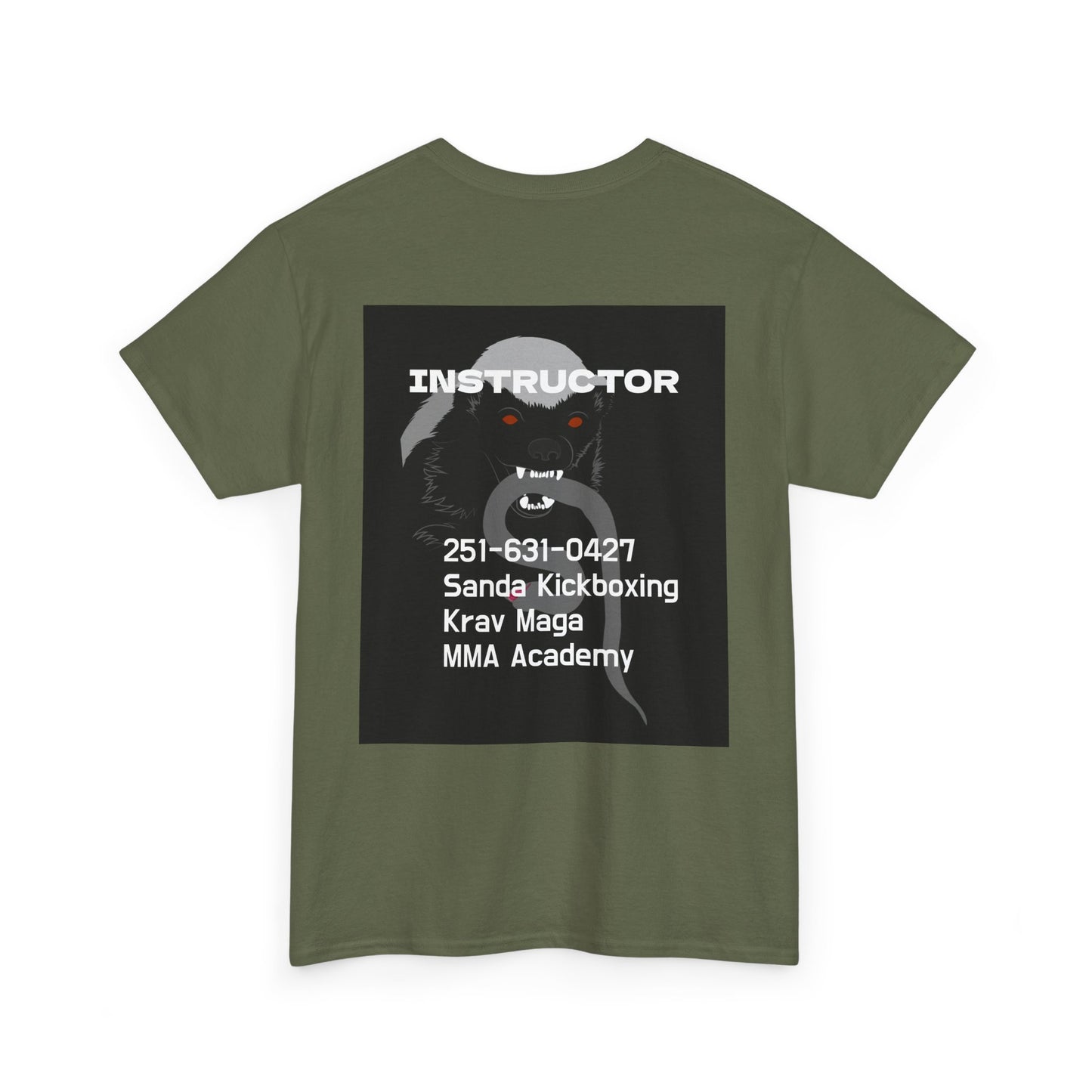 Unisex Heavy Cotton Tee  instructor for Martial Arts, Kickboxing Training Shirt, Integrity Academy Gear, Athletic Apparel, MMA T-shirt, Fight Club [...]