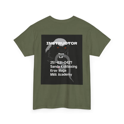 Unisex Heavy Cotton Tee  instructor for Martial Arts, Kickboxing Training Shirt, Integrity Academy Gear, Athletic Apparel, MMA T-shirt, Fight Club [...]