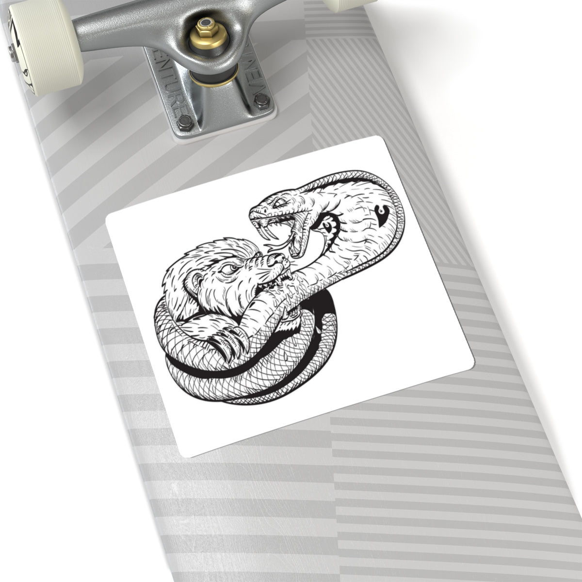 Serpent and Bear Kiss-Cut Stickers | Unique Art Sticker for Laptop, Journal, Water Bottle, Gift Ideas, Home Decor