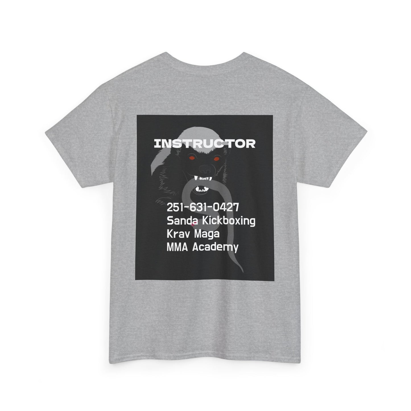 Unisex Heavy Cotton Tee  instructor for Martial Arts, Kickboxing Training Shirt, Integrity Academy Gear, Athletic Apparel, MMA T-shirt, Fight Club [...]