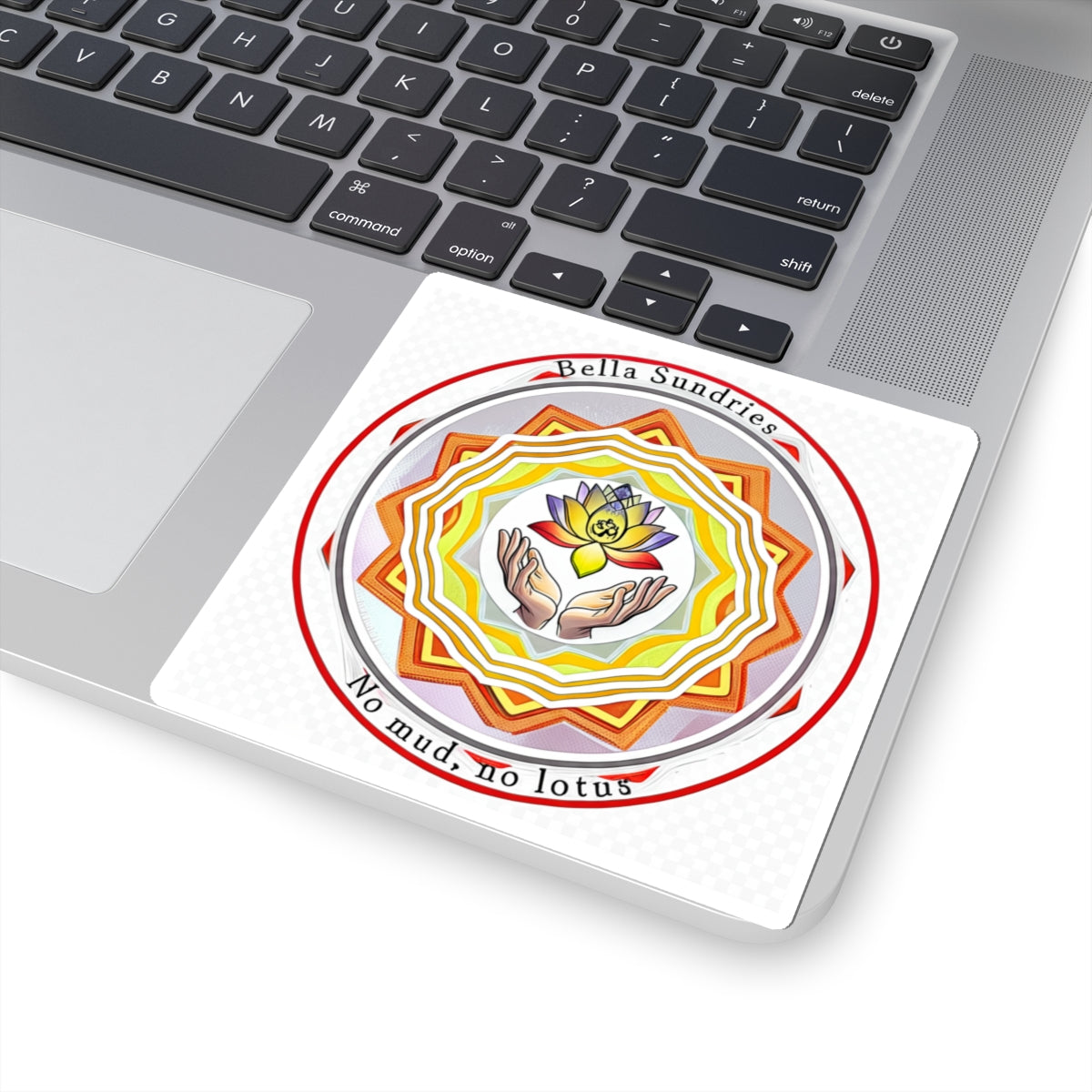 Lotus Mandala Kiss-Cut Stickers | Inspirational Wall Art, Laptop Decor, Unique Gifts, Motivational Stickers, Mindfulness Accessories