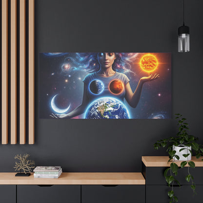 Cosmic Canvas Print - Celestial Art for Space Lovers, Home Decor, Wall Art, Gift for Astronomers, Universe Wall Hanging