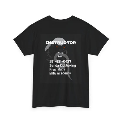 Unisex Heavy Cotton Tee  instructor for Martial Arts, Kickboxing Training Shirt, Integrity Academy Gear, Athletic Apparel, MMA T-shirt, Fight Club [...]