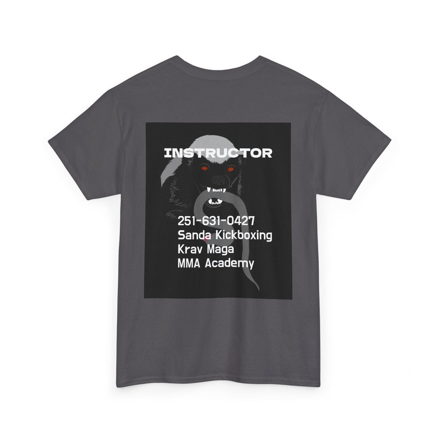 Unisex Heavy Cotton Tee  instructor for Martial Arts, Kickboxing Training Shirt, Integrity Academy Gear, Athletic Apparel, MMA T-shirt, Fight Club [...]