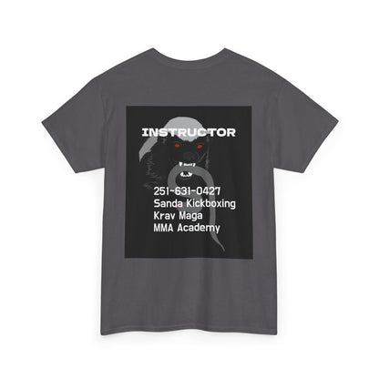 Unisex Heavy Cotton Tee  instructor for Martial Arts, Kickboxing Training Shirt, Integrity Academy Gear, Athletic Apparel, MMA T-shirt, Fight Club [...]