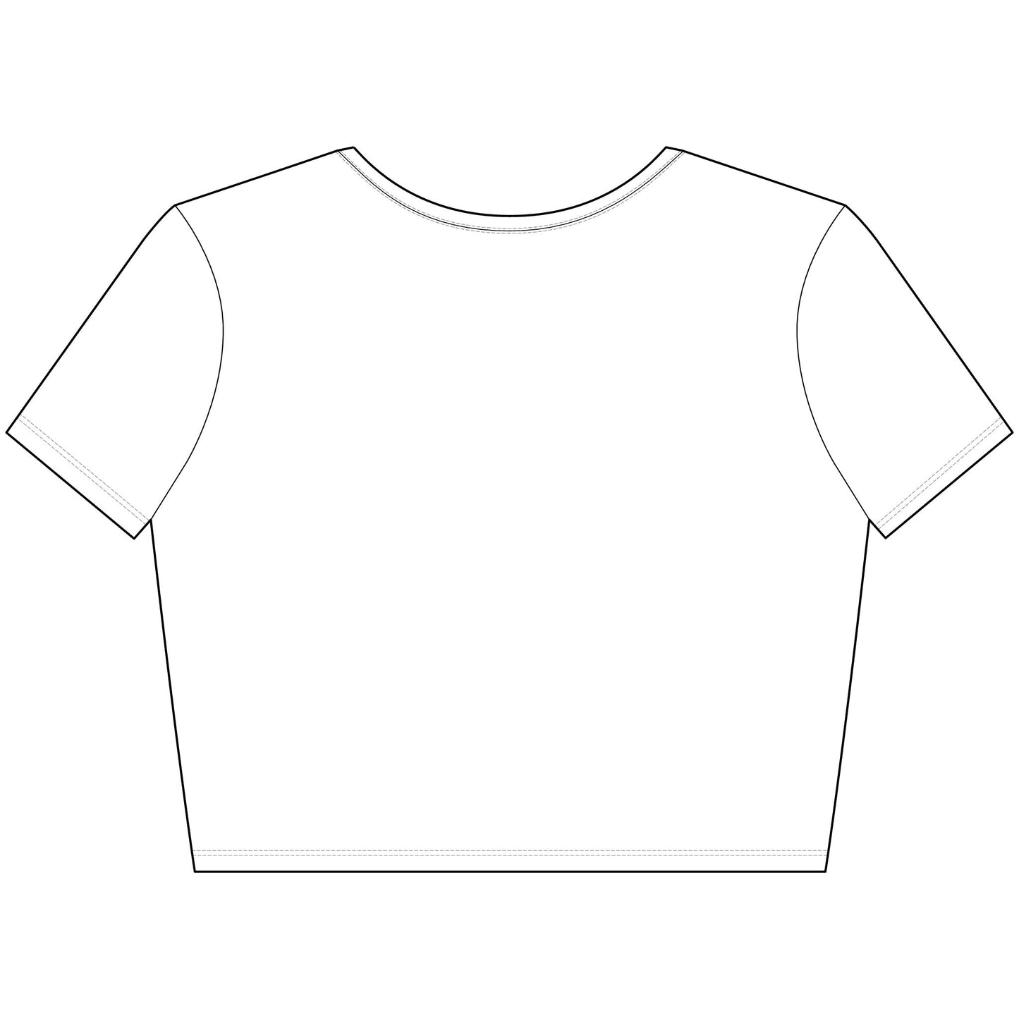Copy of Copy of Copy of Copy of Crop Tee Chakra Art Women's Poly-Cotton
