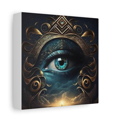 Mystical Eye Canvas Wall Art, Boho Decor, Home Wall Art, Unique Gift, Modern Artwork, Eye Design