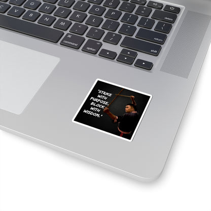 Inspiring Kiss-Cut Stickers - Motivation, Martial Arts, Self-Discipline, Laptop Decals, Gift Ideas