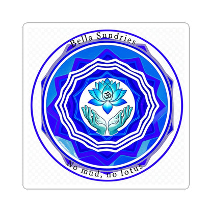 Meditative Lotus Kiss-Cut Stickers - Self-Care, Zen, Spiritual, Yoga Decor, Lotus Flower Designs