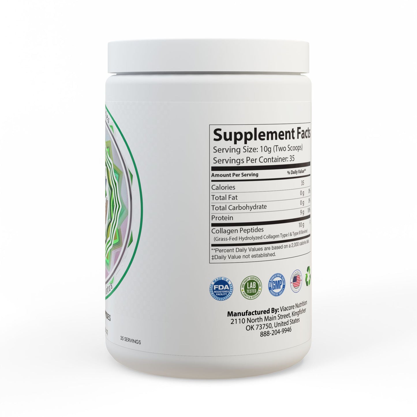 Collagen Peptides Type I & III Supplement (350g, 12.3oz)