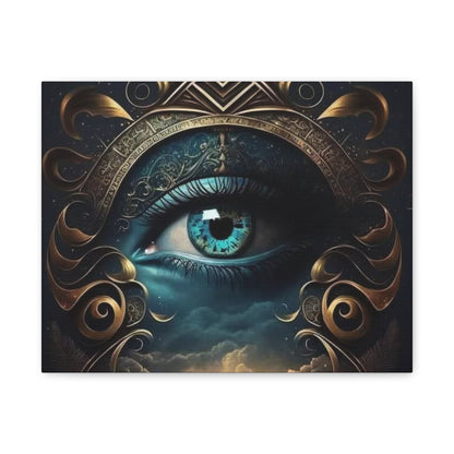Mystical Eye Canvas Wall Art, Boho Decor, Home Wall Art, Unique Gift, Modern Artwork, Eye Design