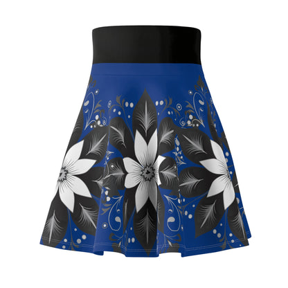 Chic Floral Women's Skater Skirt, Trendy Outfit, Casual Wear, Spring Fashion, Perfect for Parties, Floral Print Skirt