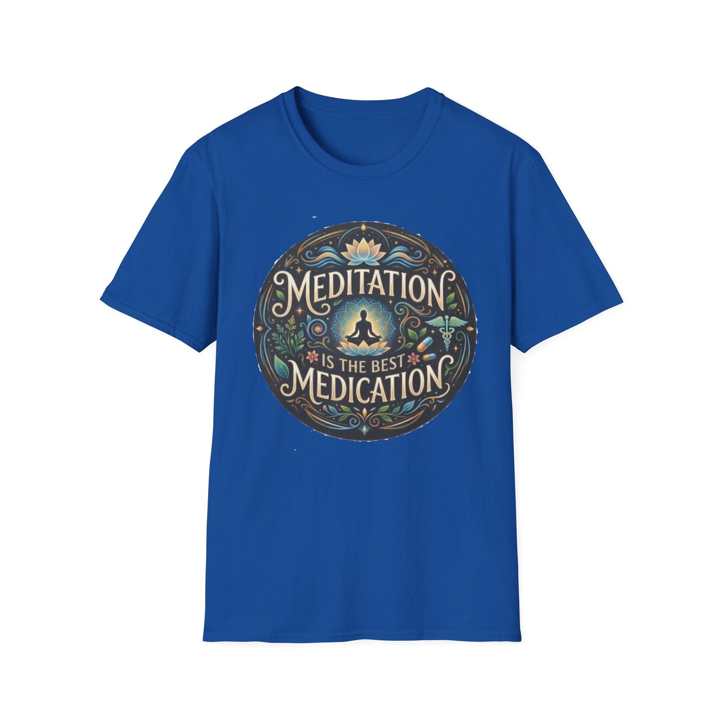 Meditation T-Shirt — "Meditation is the Best Medication" Mindfulness Tee